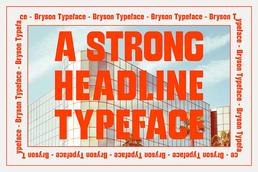 Bryson -Bold Typeface :: Behance